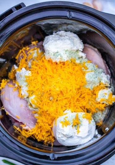 Slow Cooker Cream Cheese Crack Chicken