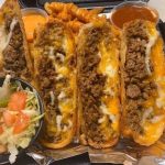 Cheese Steak Tacos With Buffalo Fries