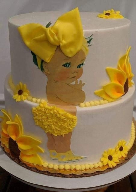 Classic Yellow Cake with Chocolate Frosting