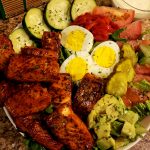 Blackened salmon salad !