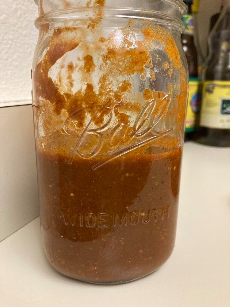 Red salsa for birria de res tacos!