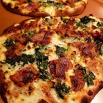 Bacon Spinach And Carmelized Onion Flatbread Pizza