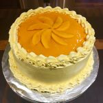 Homemade mango cake