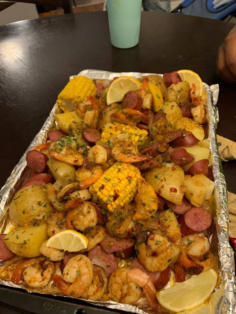 Cajun Shrimp and Sausage Foil