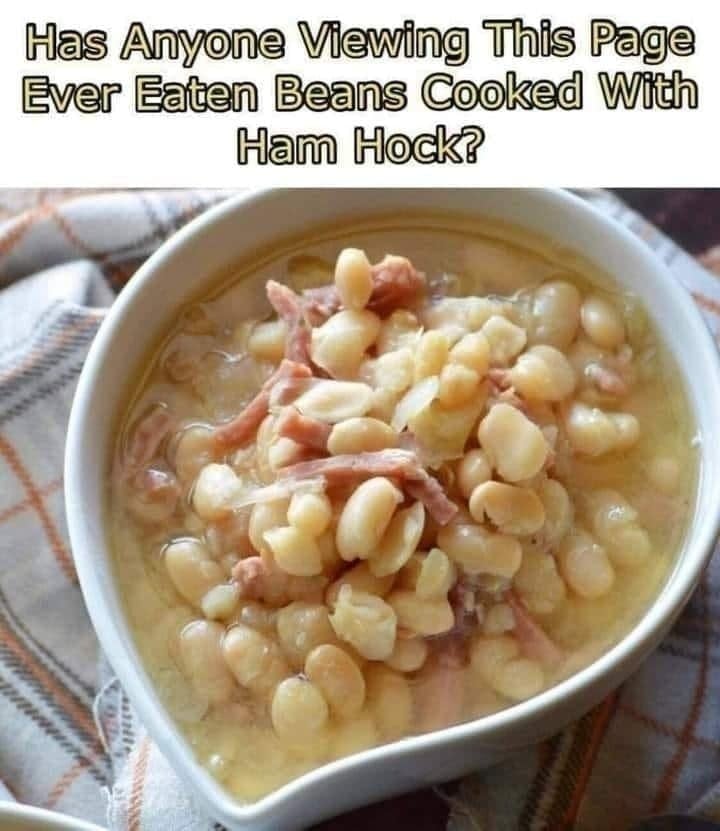 Beans Cooked with Ham Hock