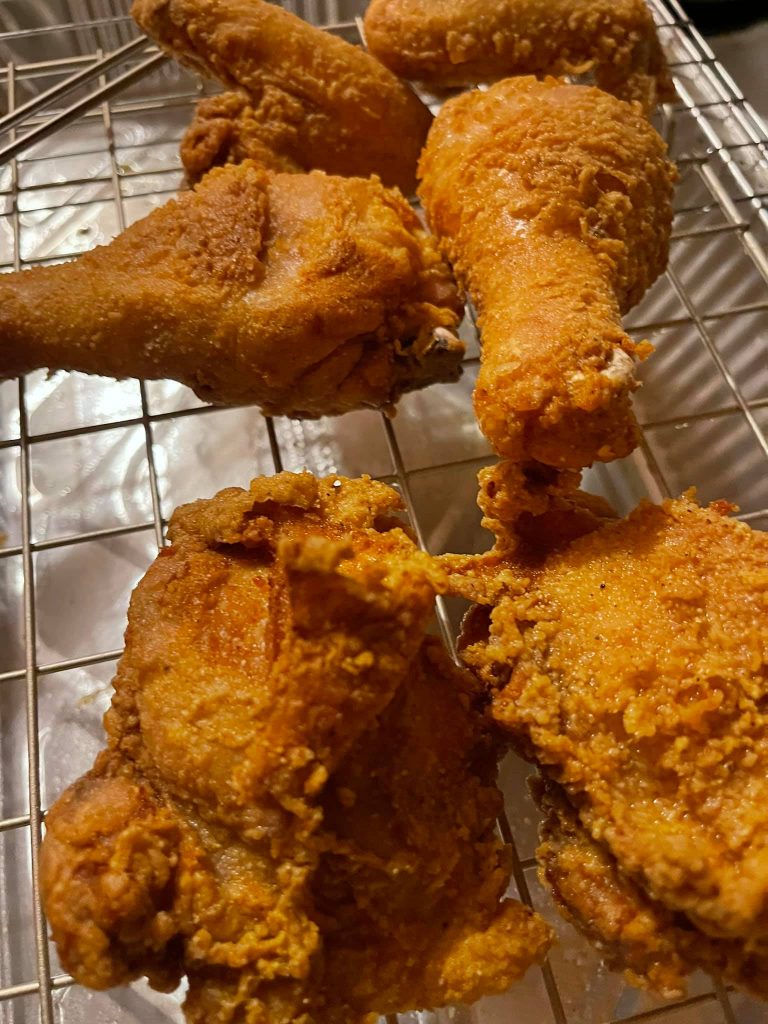 Spicy Southern fried chicken!