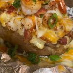 Cajun Shrimp Loaded Baked Potato