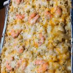 Seafood and cheese poppy