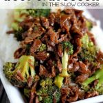 CROCK POT BEEF AND BROCOLI