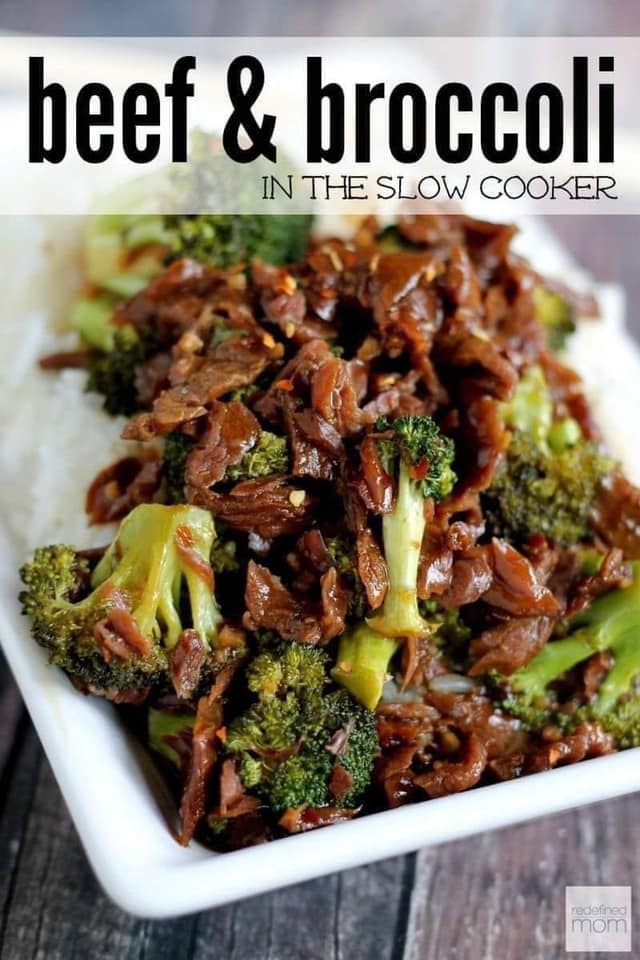 CROCK POT BEEF AND BROCOLI