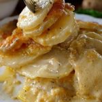 Easy & Delicious Cheesy Garlic Scalloped Potato