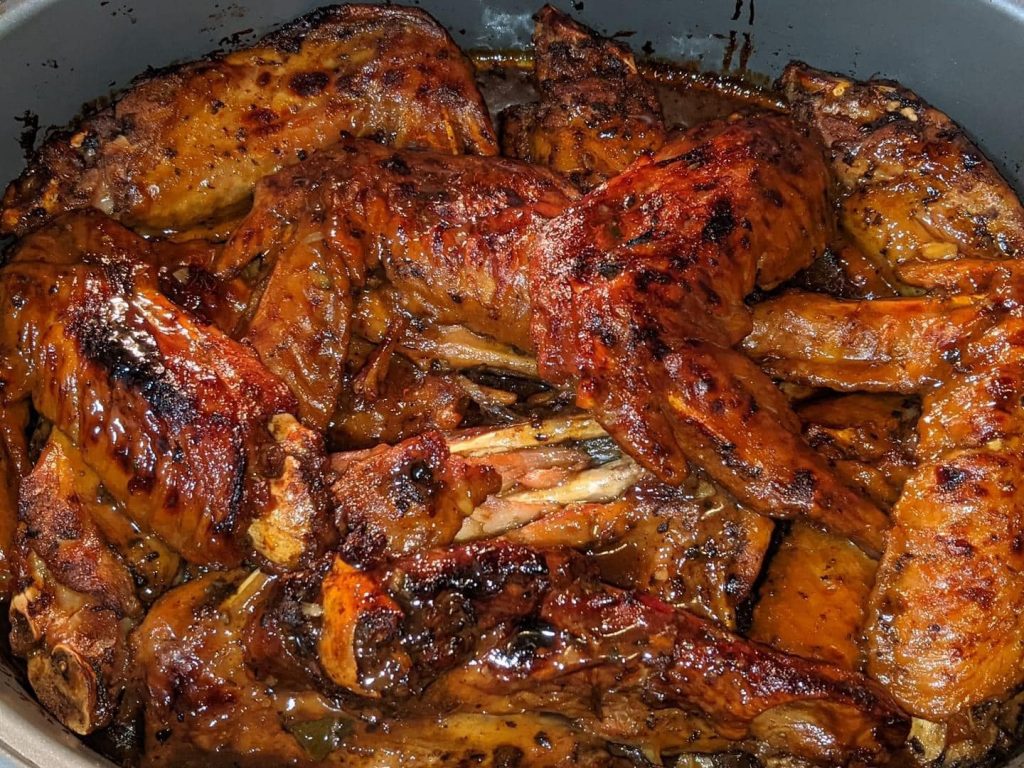 Honey Garlic Turkey wings