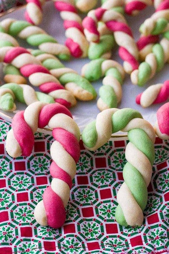 Retro Betty Crocker Candy Cane Cookies