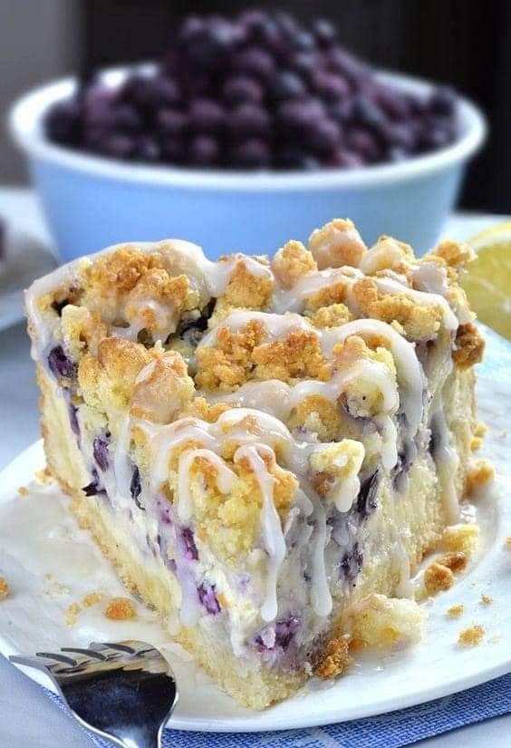 Eight Inch Blueberry Cream Cheese Coffee Cake