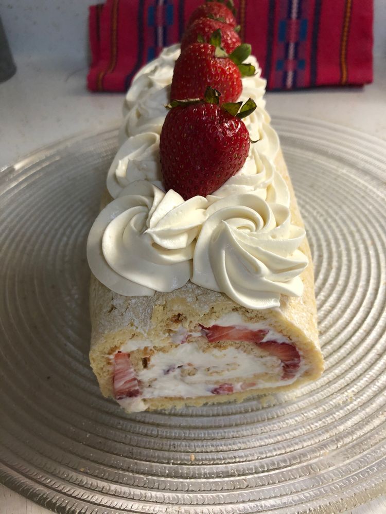 Strawberry Shortcake Cake Roll