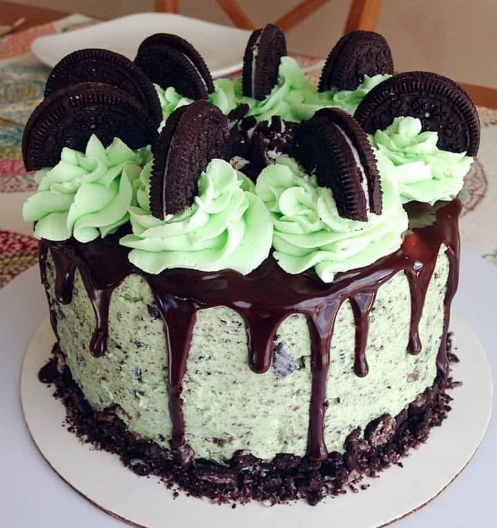 Mint Oreo Cake recipe