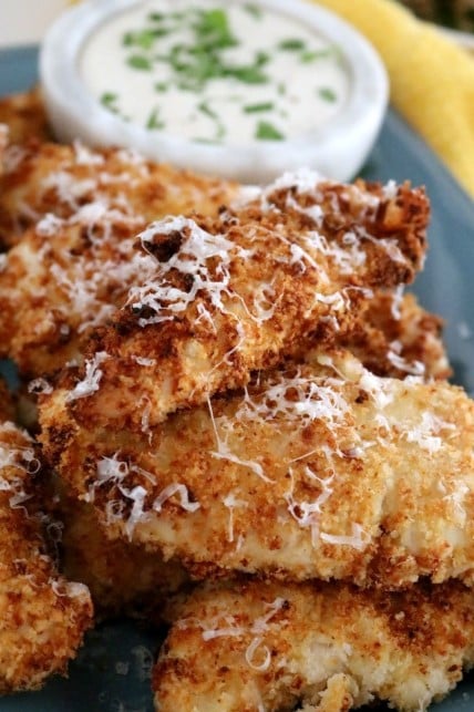 Garlic Parmesan Air Fryer Chicken Wings