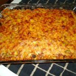 Tonight’s dinner, my version of Chili Mac.