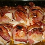 Bacon Wrapped Smoked Gouda Stuffed recipe