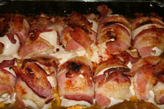 Bacon Wrapped Smoked Gouda Stuffed recipe
