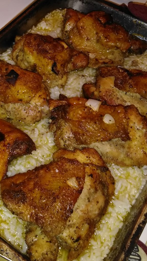 Oven Baked Chicken and Rice