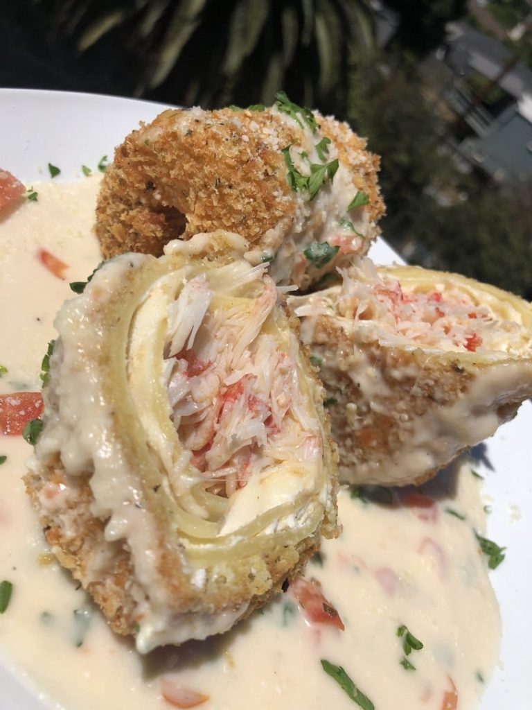 Fresh Crab Lasagna Roll Ups W/ Cream Sauce