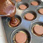 Peanut Butter Cup Stuffed Brookies