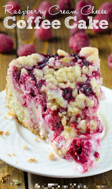 Raspberry Cream Cheese Coffee Cake
