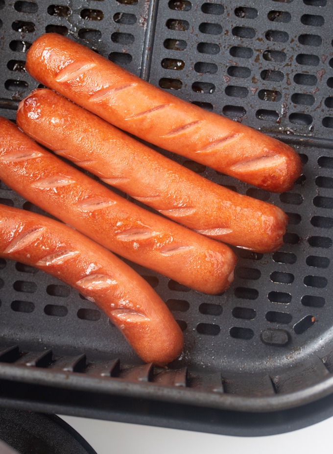 Easy Air Fryer Hot Dogs