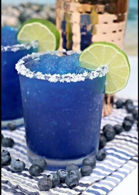 Frozen Blueberry Margaritas