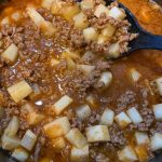 carne con papas caldosa