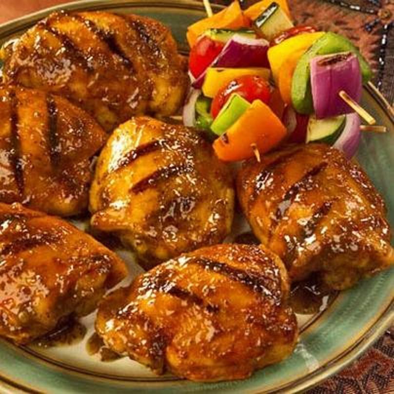 Grilled Brown Sugar-Mustard Chicken