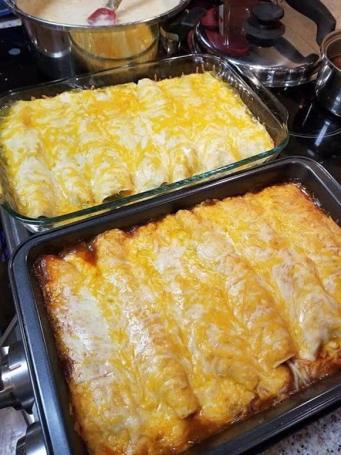 CREAM CHEESE CHICKEN ENCHILADAS