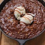 Chocolate Skillet Cake with Ice Cream