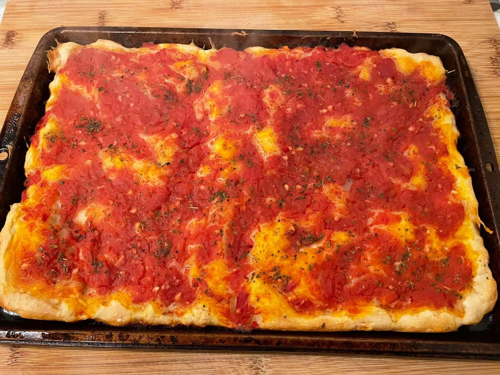 Homemade Napolini pizza