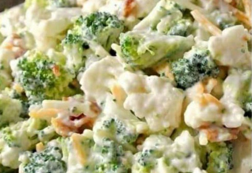 Deliciously Sweet Broccoli Cauliflower Salad