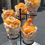 Peach Cobbler Cheesecake Cones