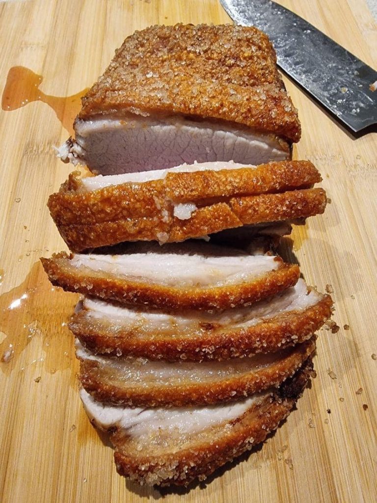 Air fryer Pork roast crackle