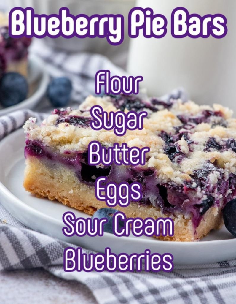 Delicious Blueberry Pie Bars Recipe