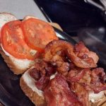 Bacon and Tomato sandwiches