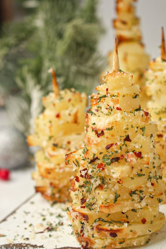 Air Fryer Christmas Potato Trees