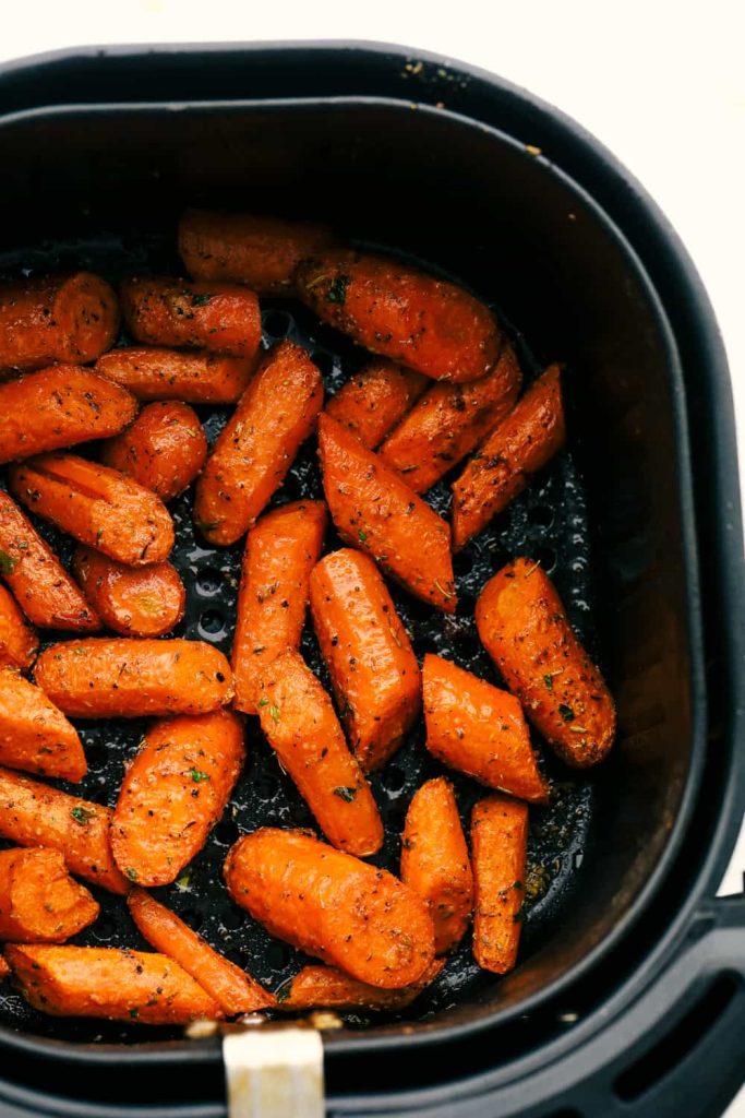 Parmesan Garlic Air Fryer Carrots