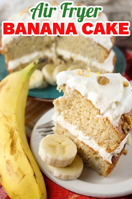 Air Fryer Banana Cake