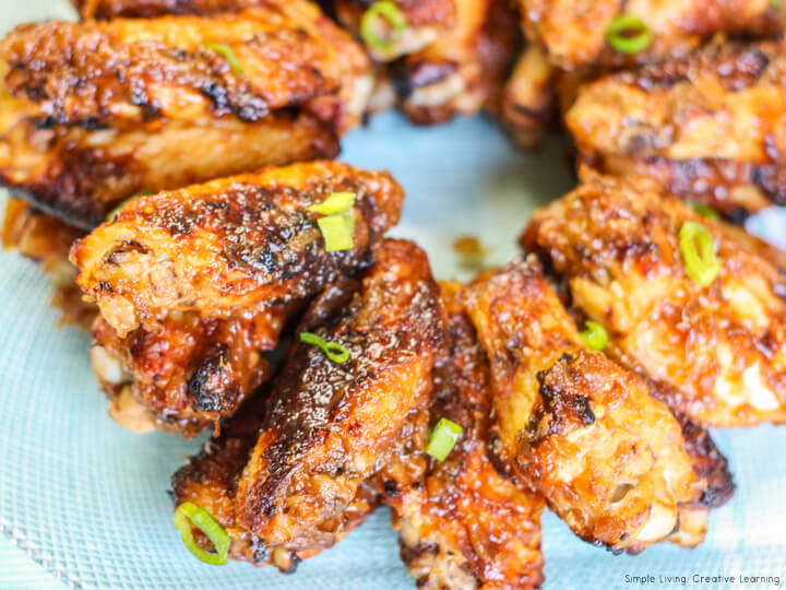 Air Fryer Hawaiian BBQ Chicken Wings