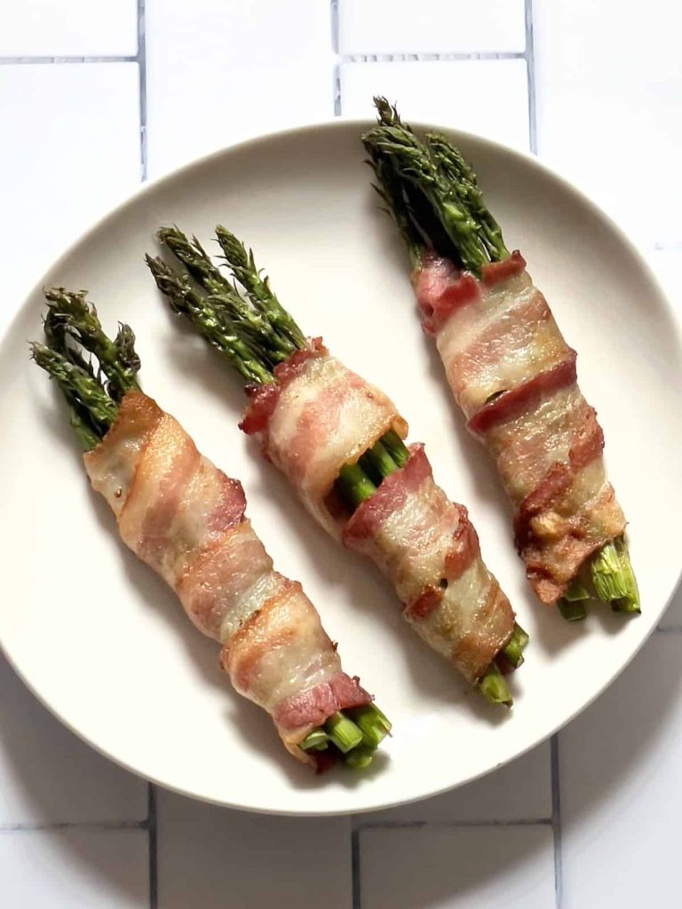 Air Fryer Bacon Wrapped Asparagus