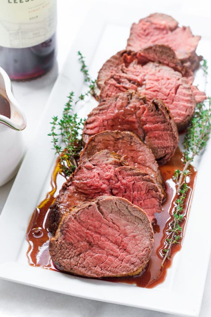Roast Beef Tenderloin with Red Wine Sauce