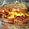 Air-Fryer Bacon, Egg, and Cheese Breakfast Sandwich