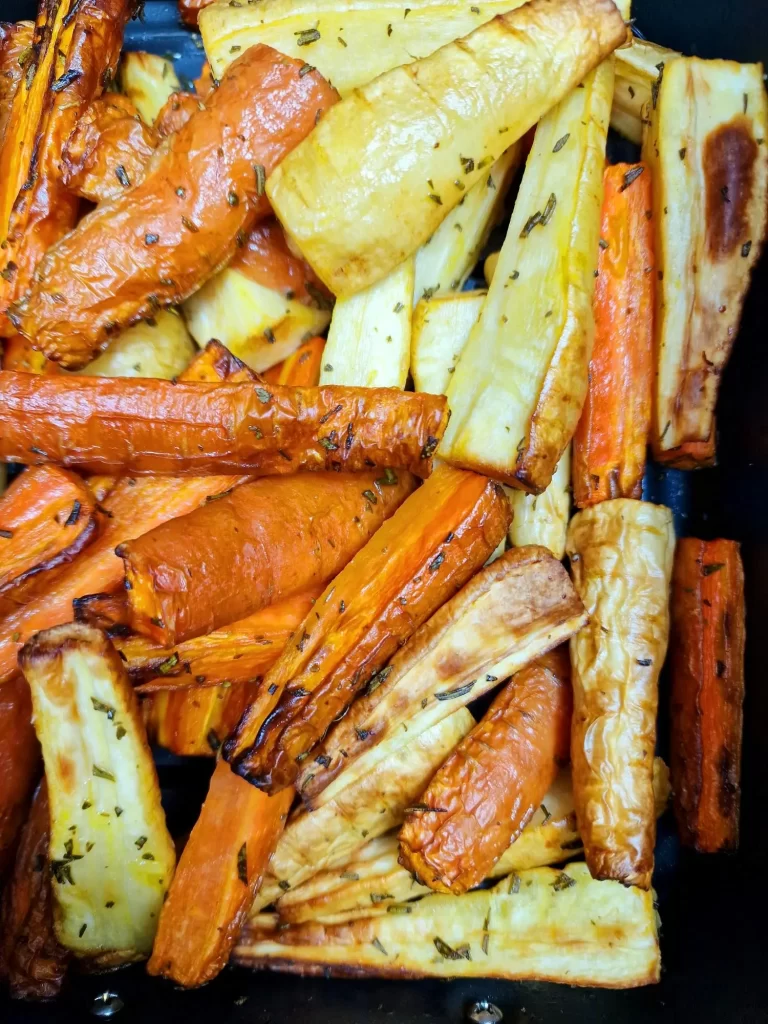 Perfectly Crispy Air Fryer Carrots and Parsnips