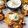 Loaded Air Fryer Potato Fritters