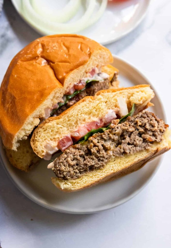 Air Fryer Hamburgers